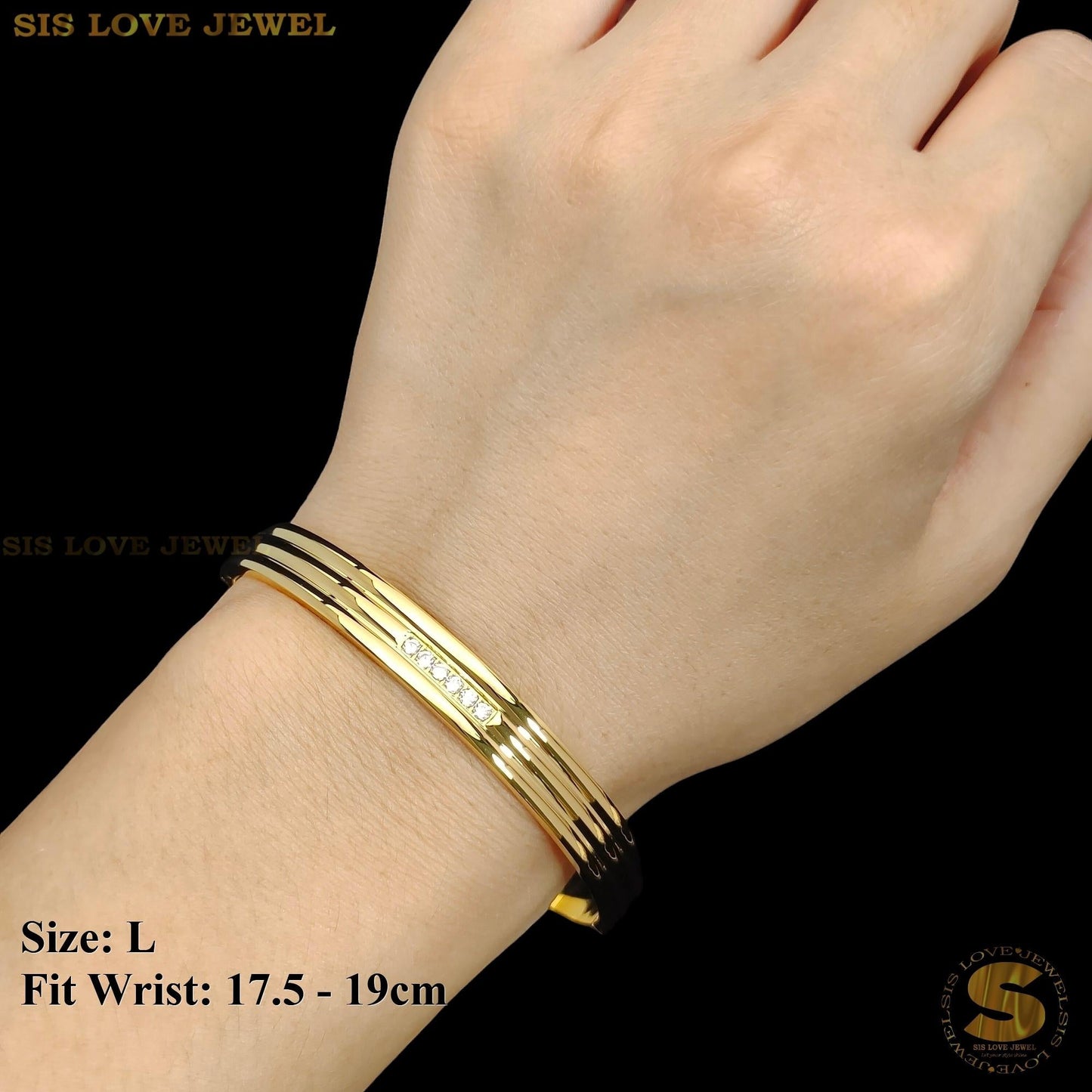 3 - Layers Zirconia Bangle H069