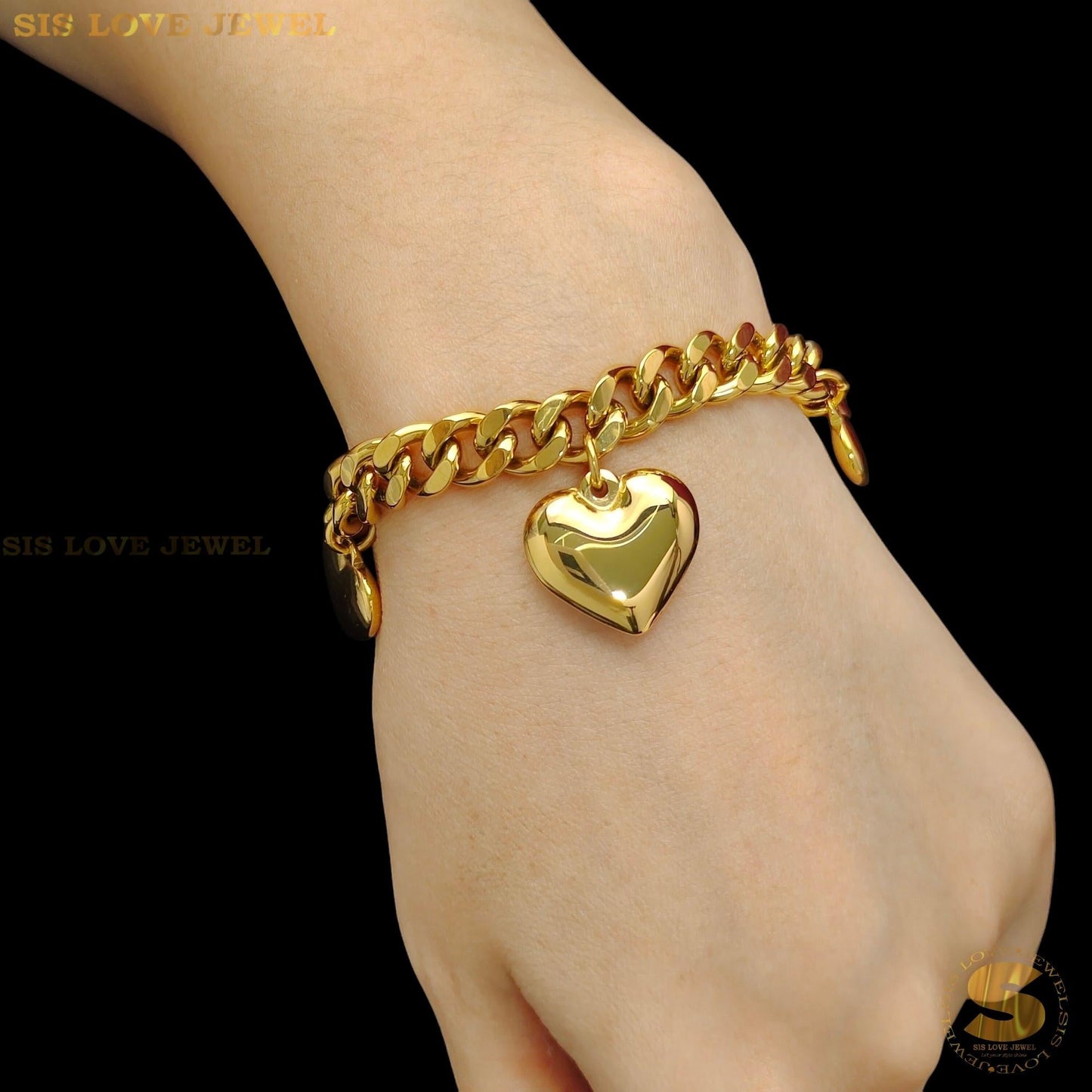 3 Love Pendant Bracelet B211