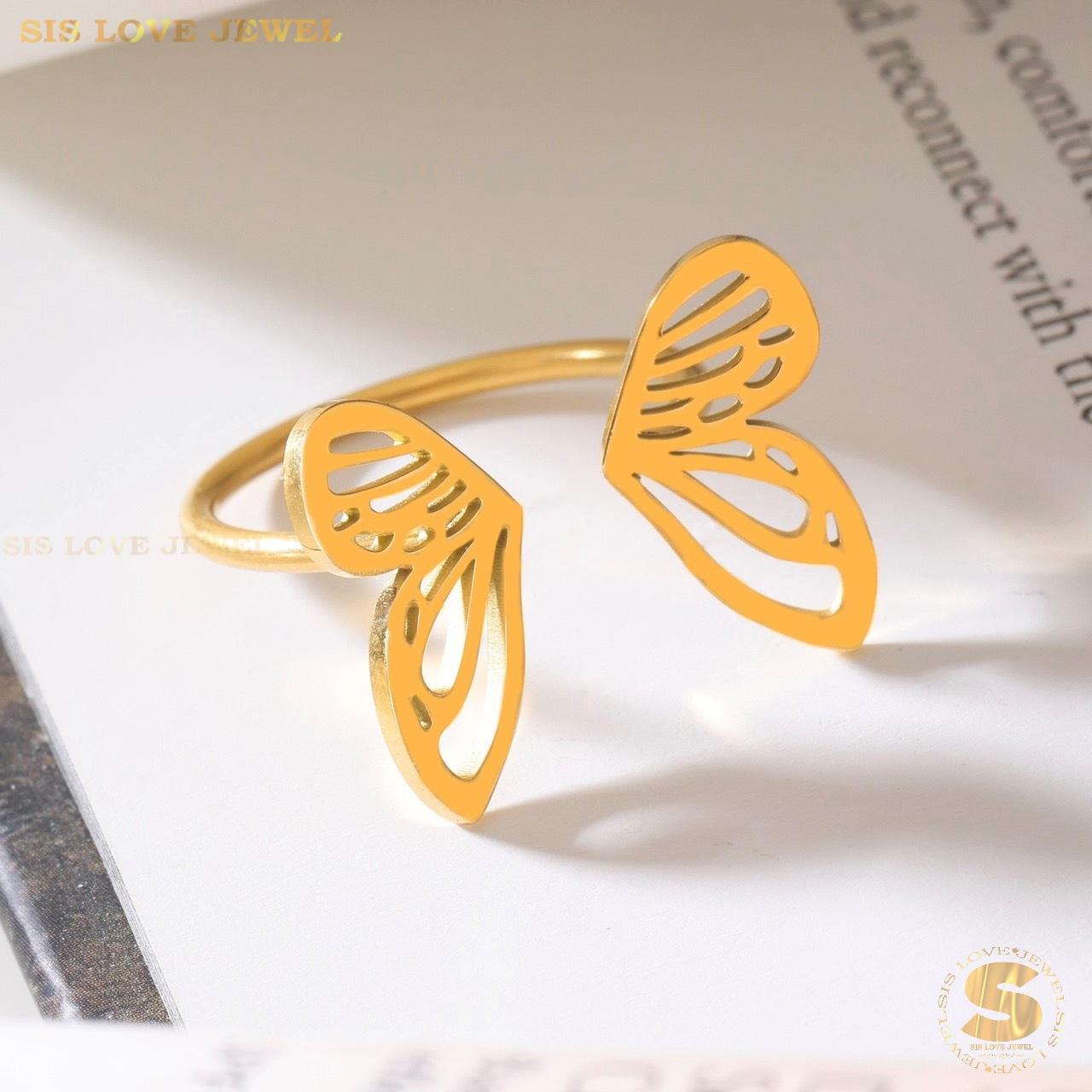 3D Butterfly Adjustable Ring R011