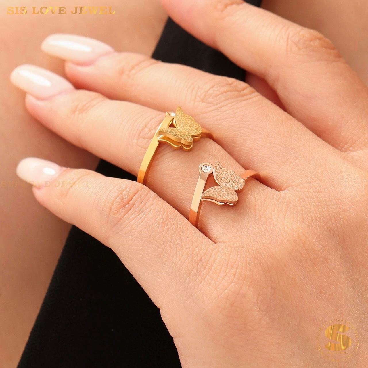 Adjustable Butterfly Ring R025