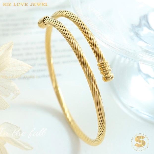 Adjustable Round Bangle H079
