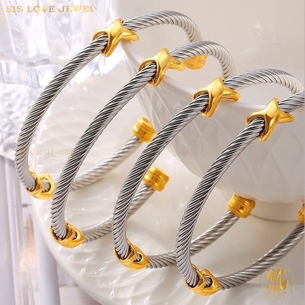 Adjustable Silver Bangle H161