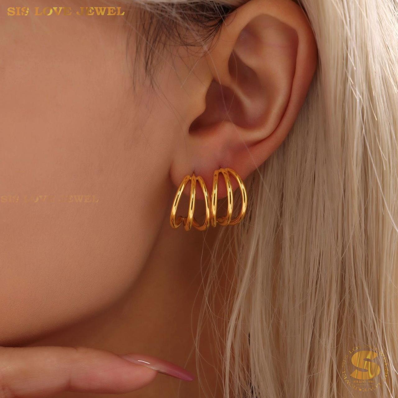 Love Arcs Stud Earrings S051