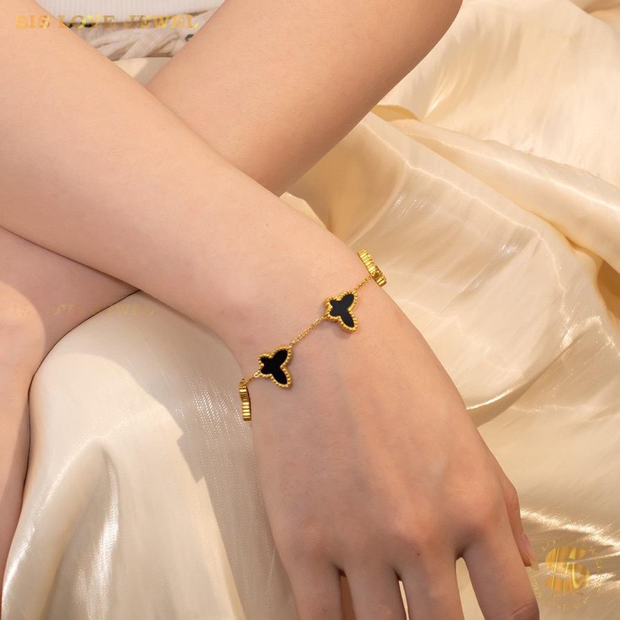 Black Butterfly Bracelet B159 Black