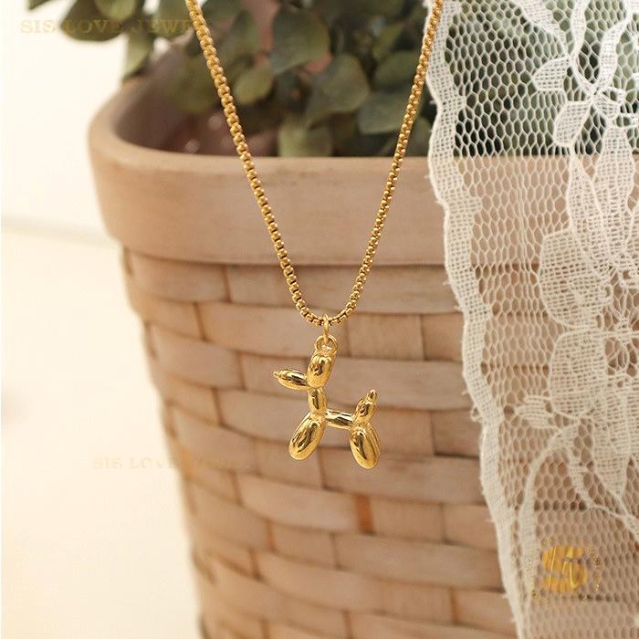 Cartoon Balloon Dog Necklace N047