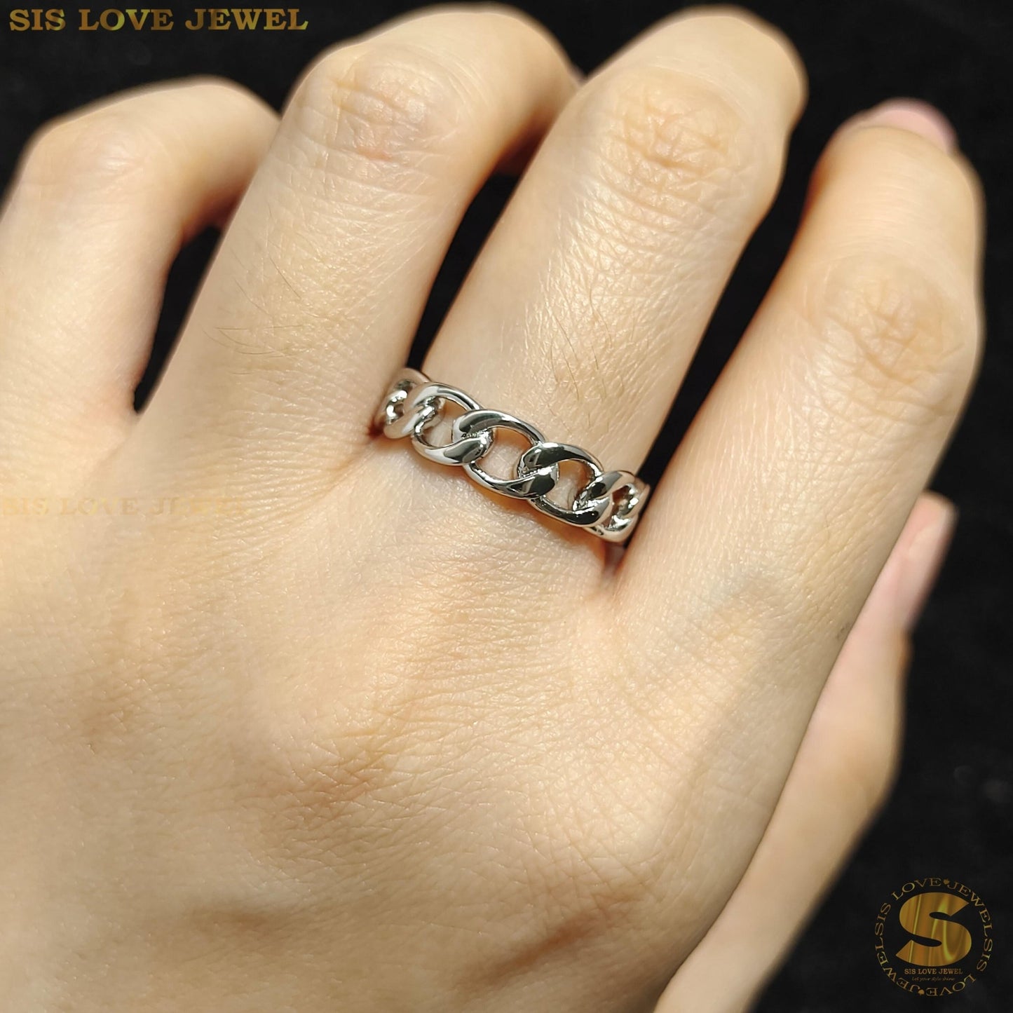 Chunky & Stylish Gold Plated Cuban Ring R032