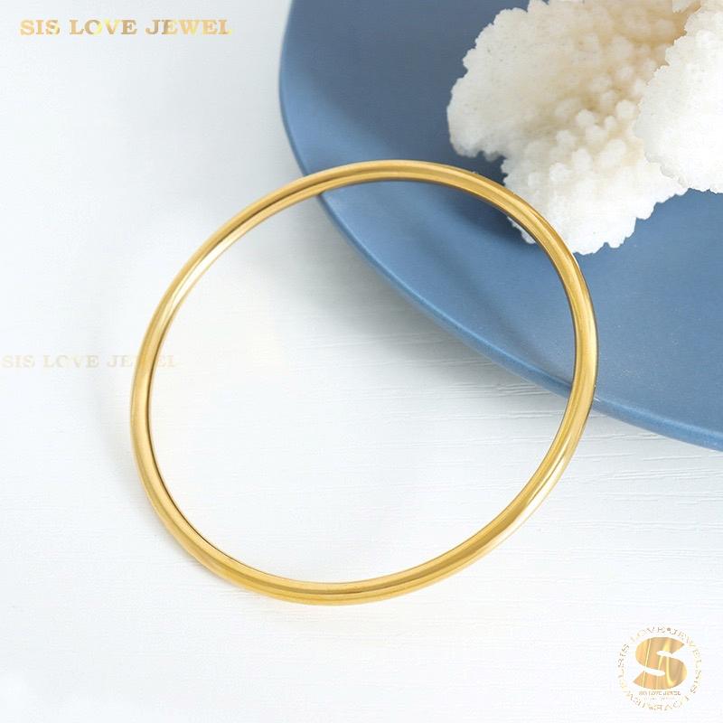 Classic Plain Round Bangle H001