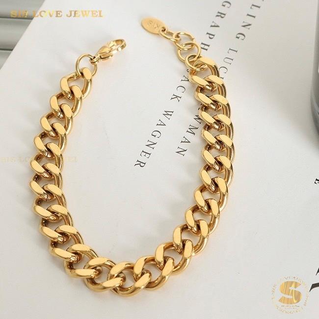 Classic Thick Chain Bracelet B085