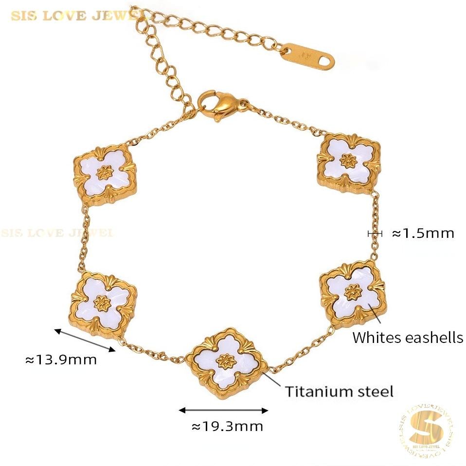 Clover Charm Bracelet B208