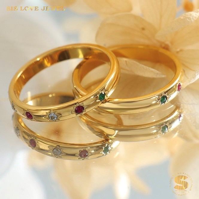 Colorful Zirconia Stone Ring R023