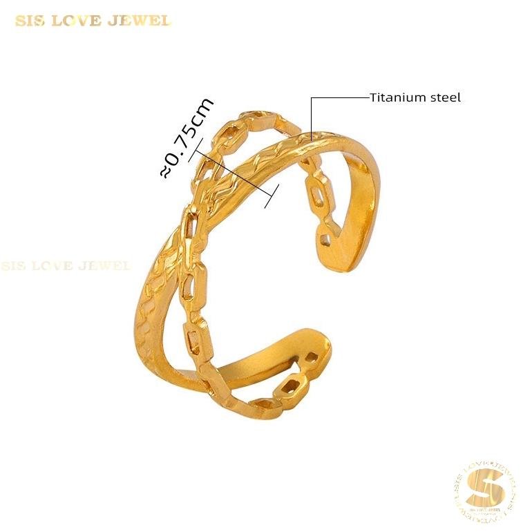 Cross Adjustable Ring R089