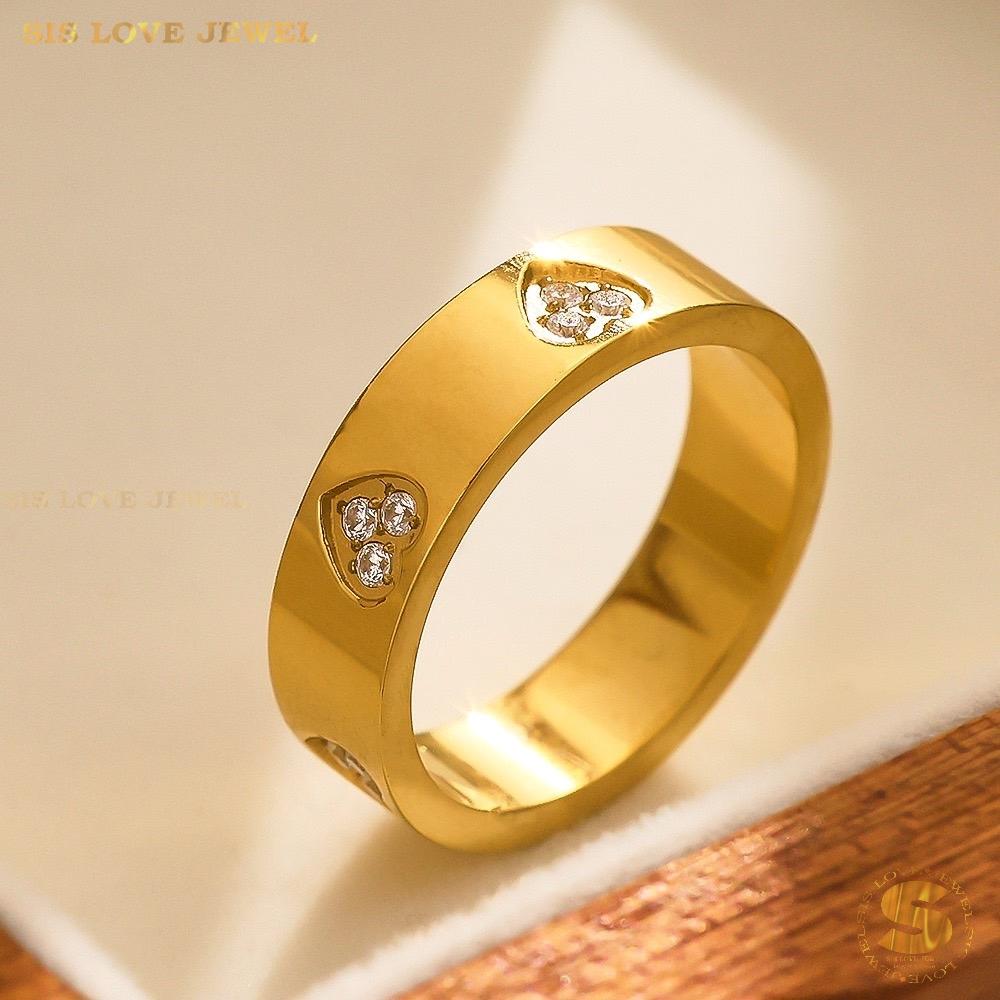 Cubic Zirconia Love Ring R093