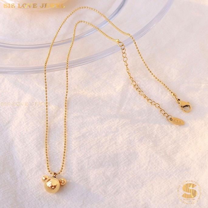 Cute Mickey Pendant Necklace