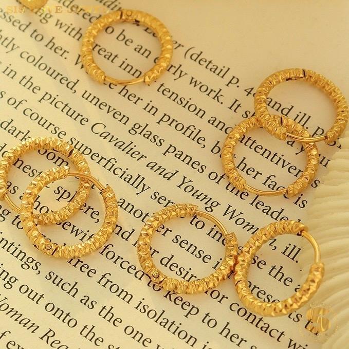 Dainty Rope Hoop Earrings S008