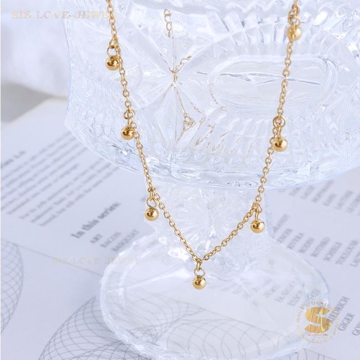 Dangling Balls Gold Plated Anklet A001