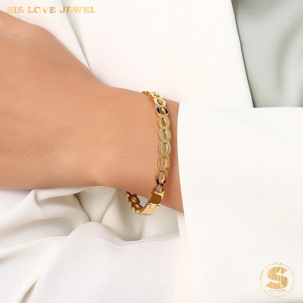 Elegant Cuban Bangle H087