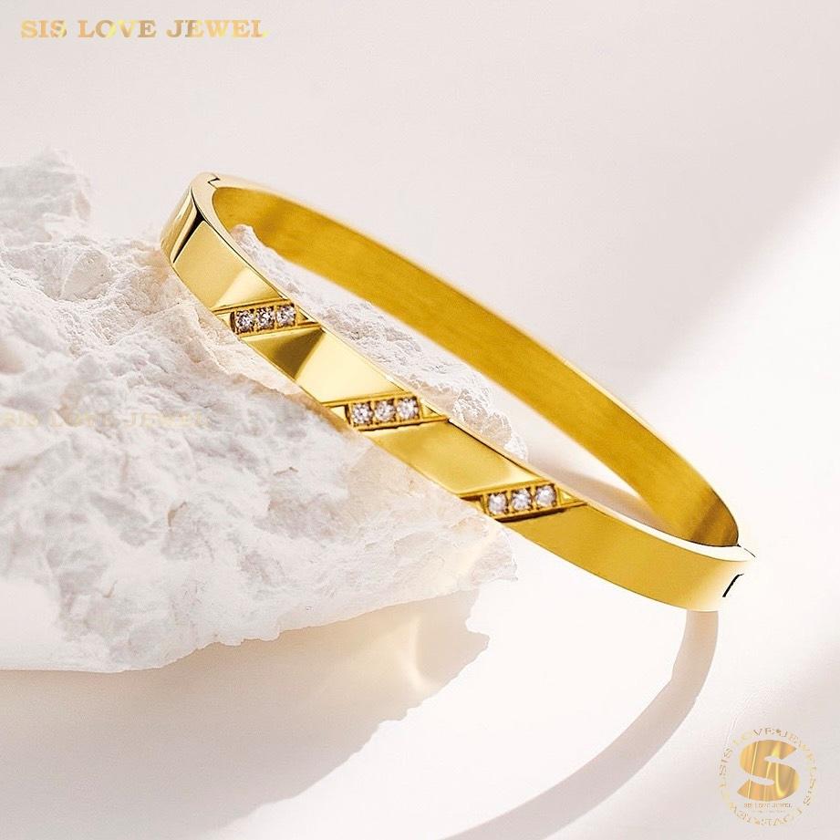 Everlasting Sparkle Bangle H126 Gold