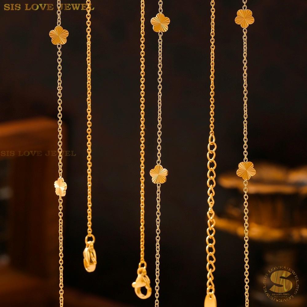 Gilded Harmony Flower Necklace N141