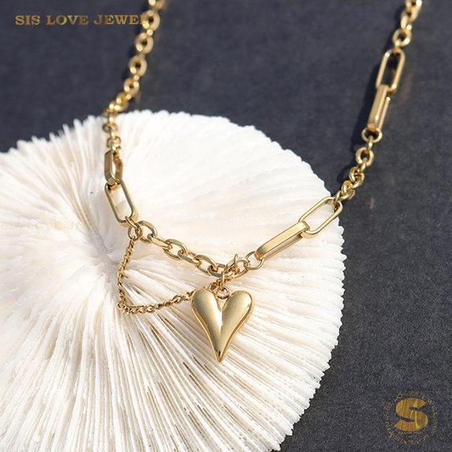 Gold Plated Love Pendant Necklace N068