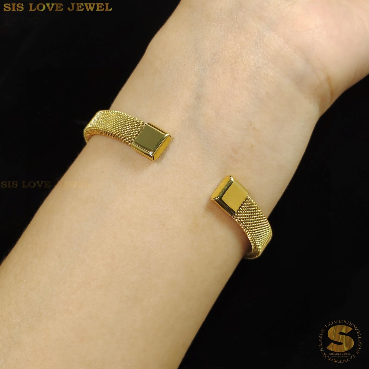 Golden Mesh Dream Bangle H112