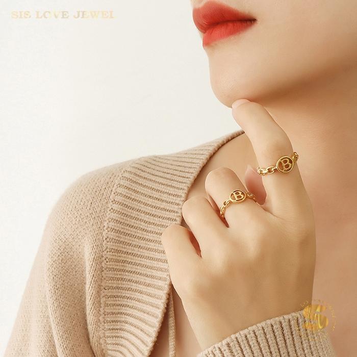 Letter B Ring R006