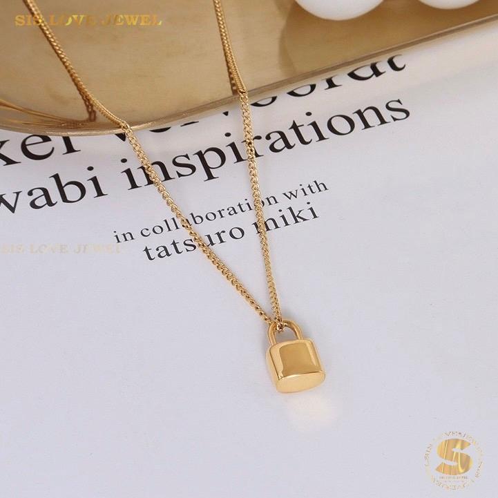 Lock Pendant Necklace N078