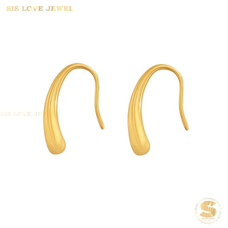 Minimalist Teardrop Hook Earrings S045
