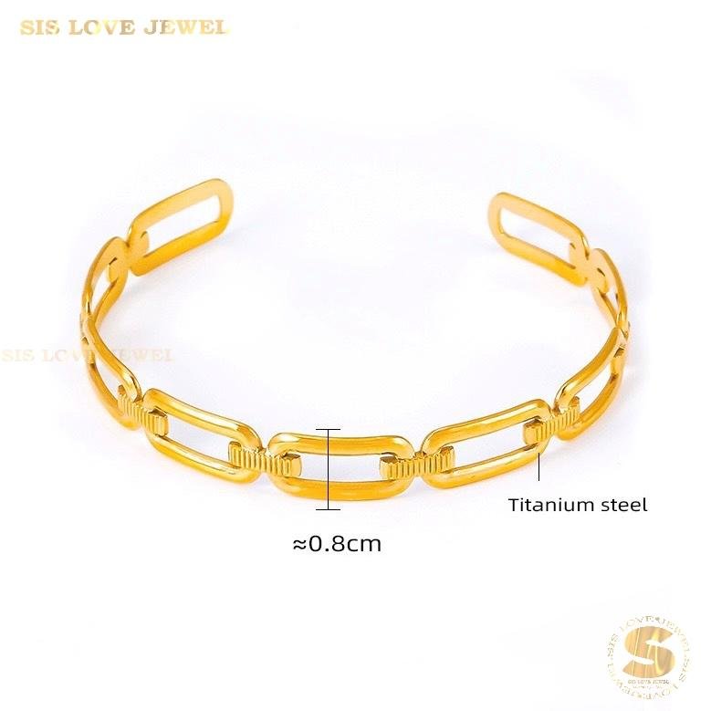 Paperclip Adjustable Bangle H143