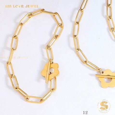 Paperclip Flower Bracelet B106