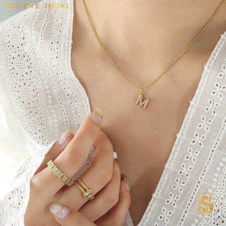 Personalized Alphabet Letter Necklace N072