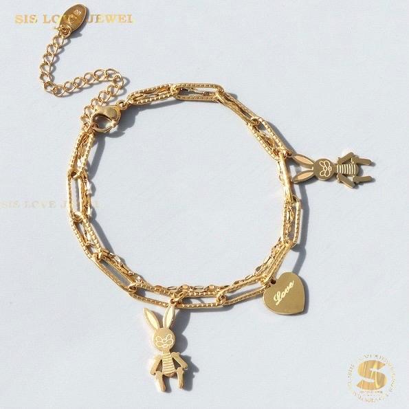 Rabbit Double Layer Bracelet B034
