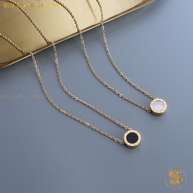 Roman Number Pendant Necklace N045