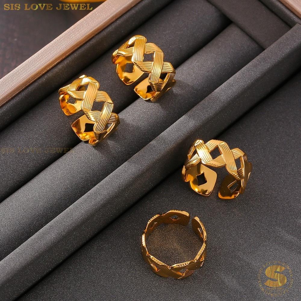 Simple Gold Plated Ring R109