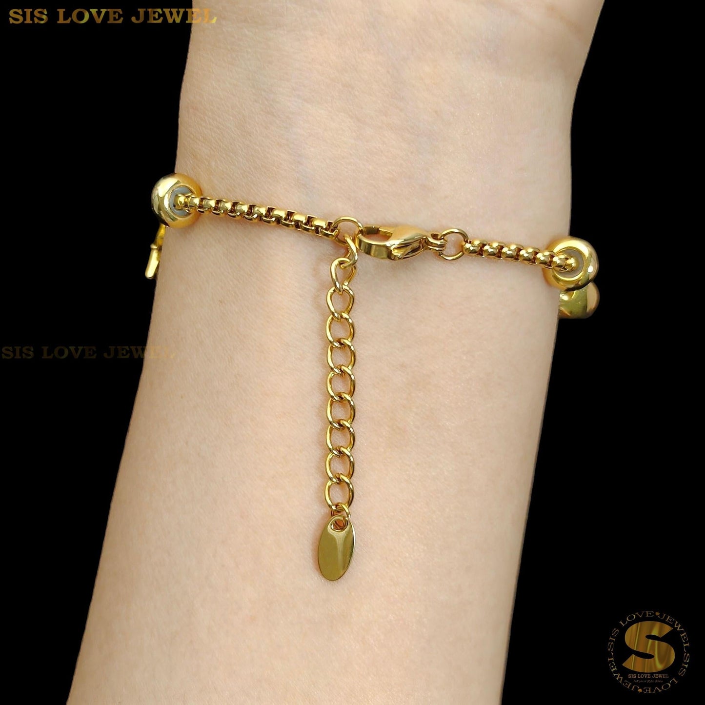 Star Moon Charm Bracelet B156