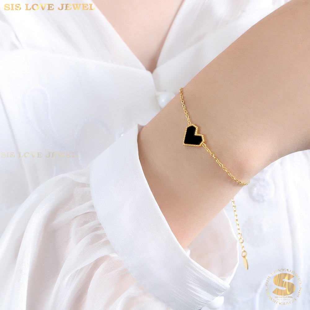 White Shell Love Bracelet B142 White
