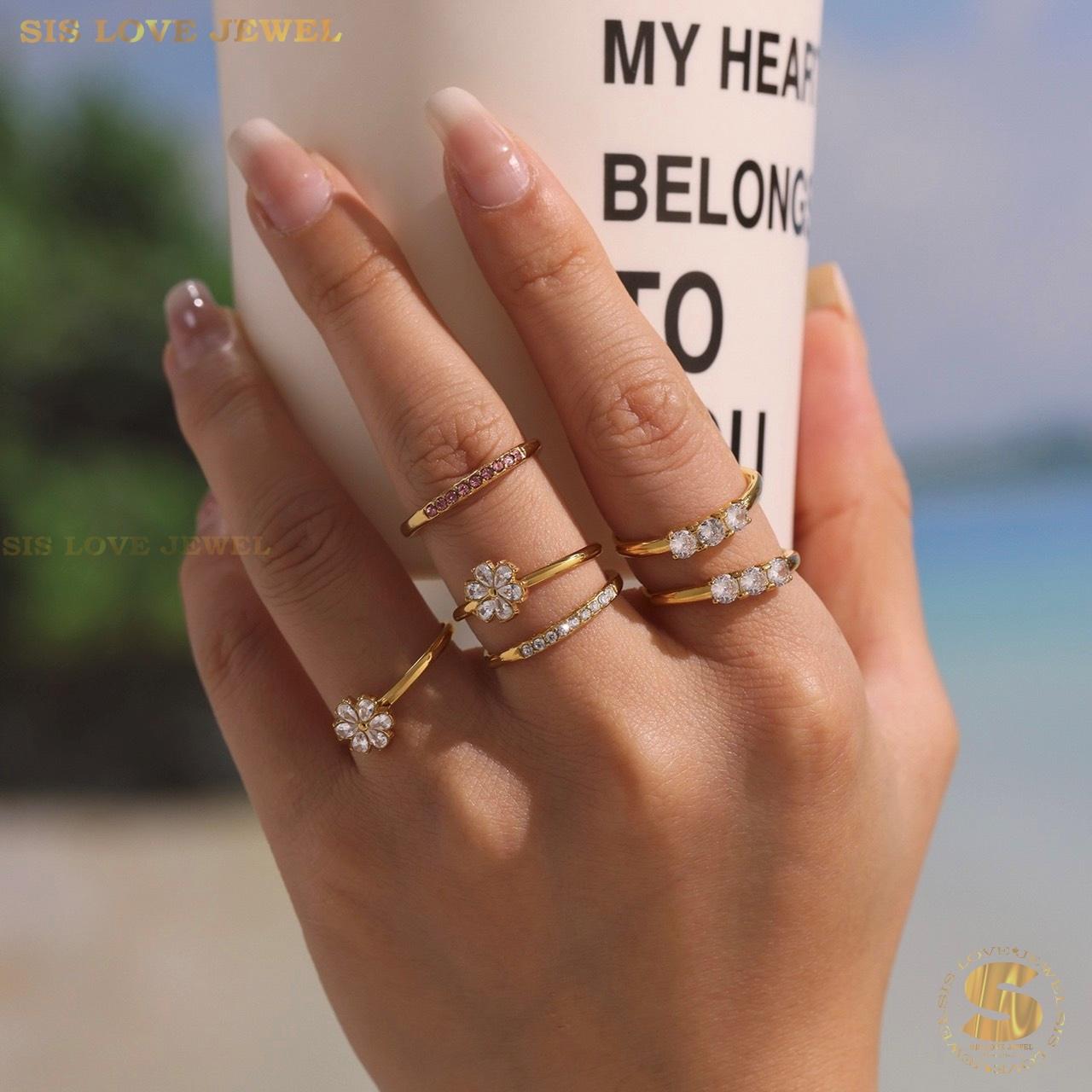 Zirconia Adjustable Ring R129