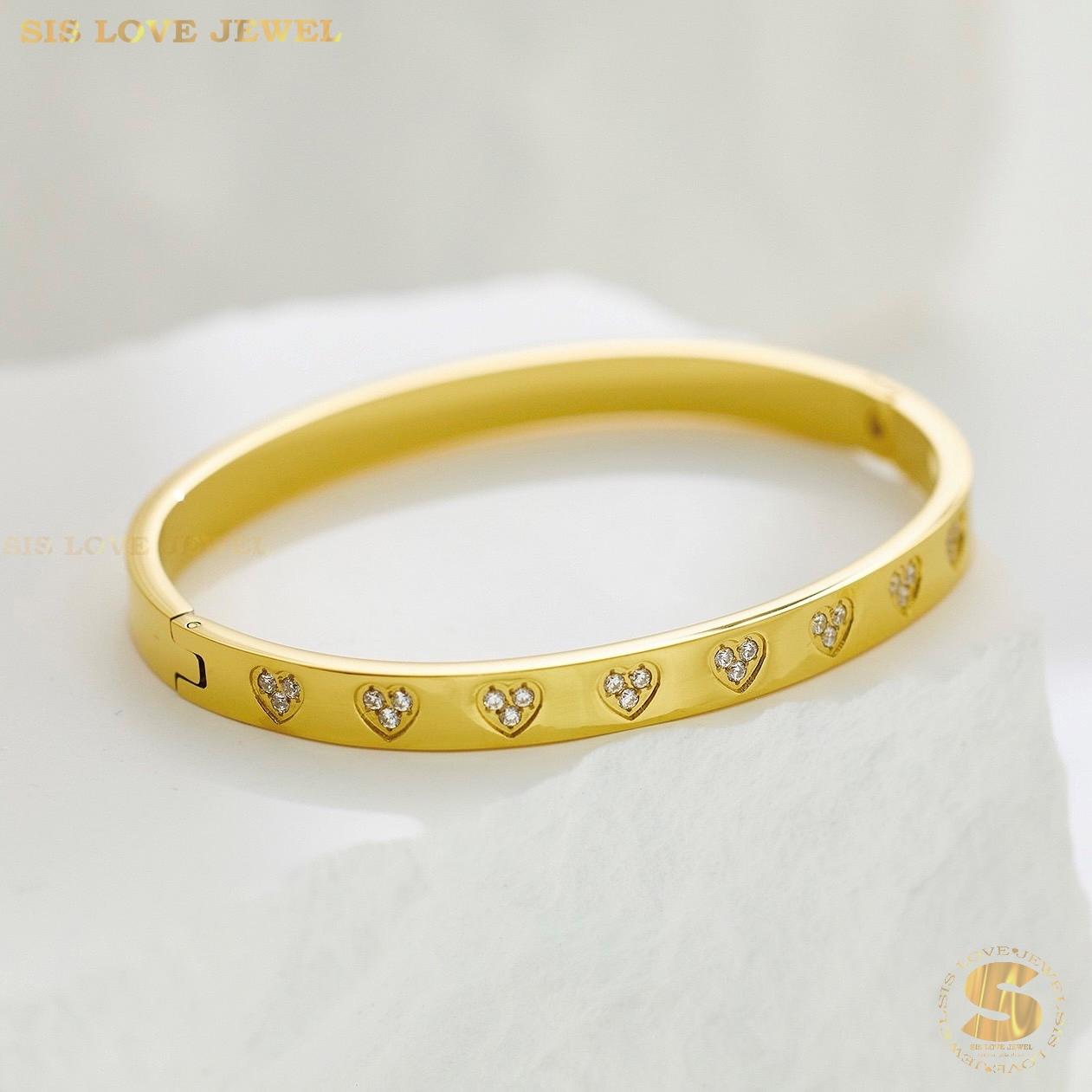 Zirconia Love Bangle H092