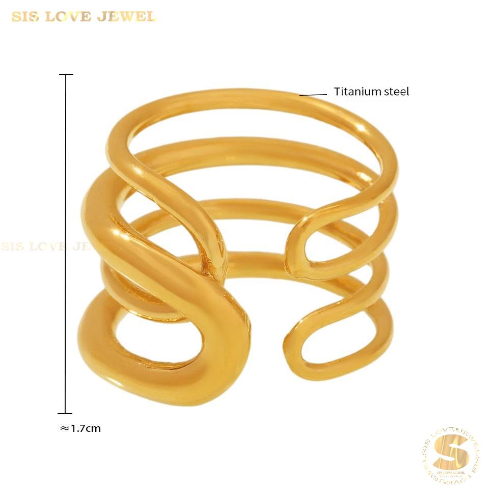Spiral Love Adjustable Ring R134
