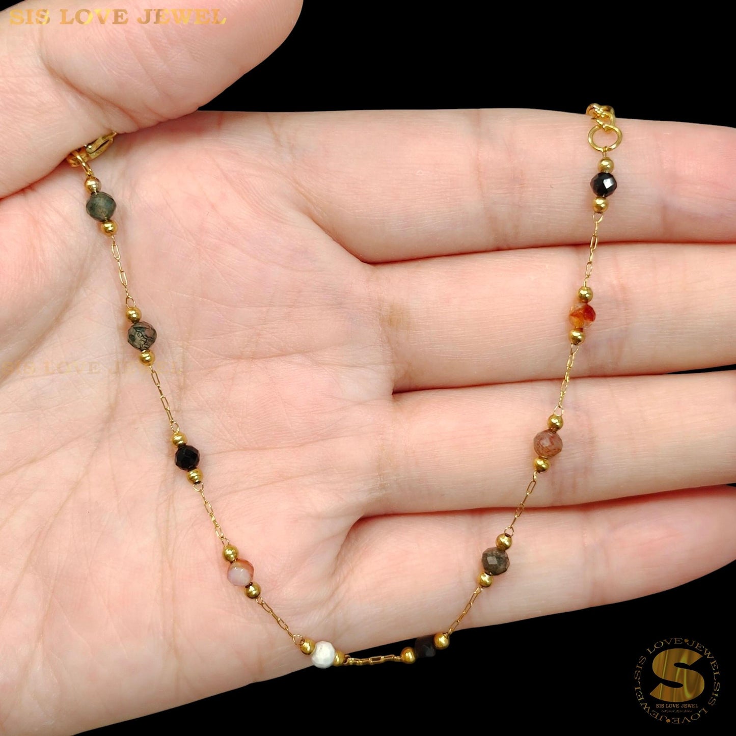 Delicate Colorful Stone Set N156 B241
