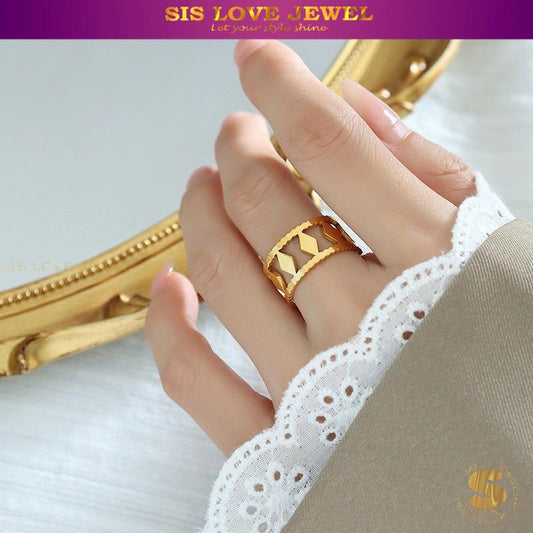 Adjustable Chic Cascade Ring R057