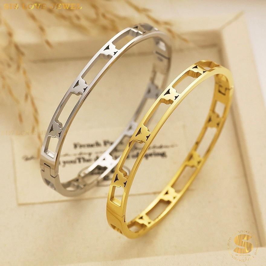 Silver Color Butterfly Oval Bangle H139