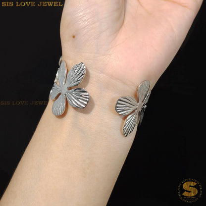 Big Flower Adjustable Bangle H136