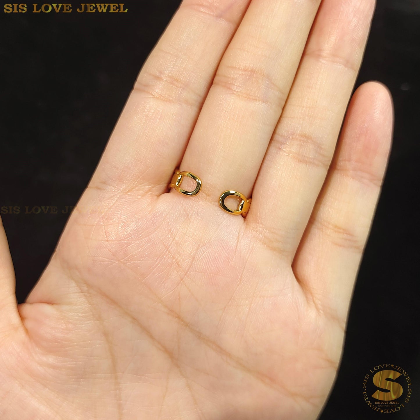 Adjustable Chain of Love Ring R060