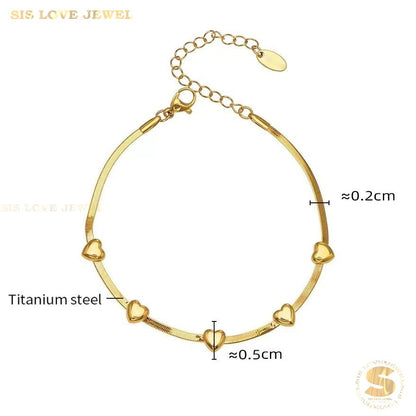 Delicate Love Station Bracelet B251 B252