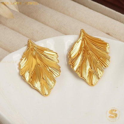 Leaf Drop Earrings S029