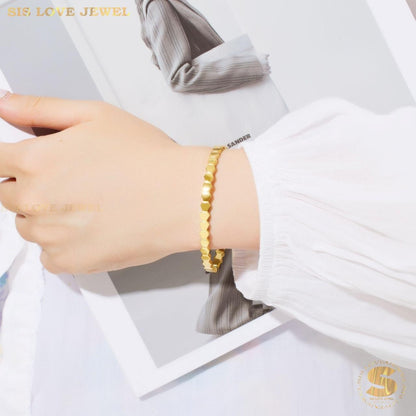 Minimalist Fashion Bangle H027 Gold