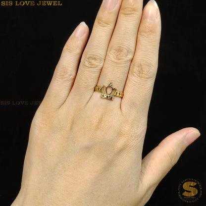Royal Crown Adjustable Ring R083
