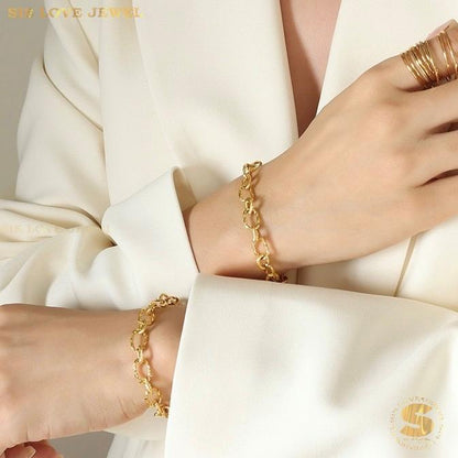 Luxe Link Necklace & Bracelet Set