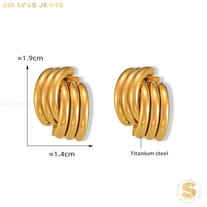 Fashion Earrings Stud Anting Anting S032