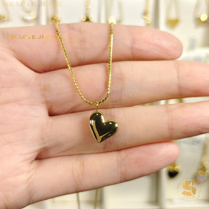 Simple Gold Plated Love Necklace N007